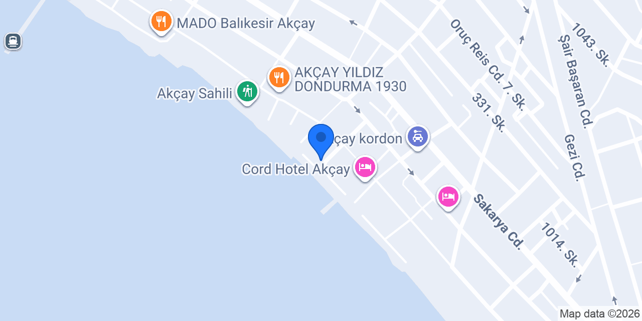 Akçay Yavuz Otel & Kıyı Cafe & Teras Restaurant konumu