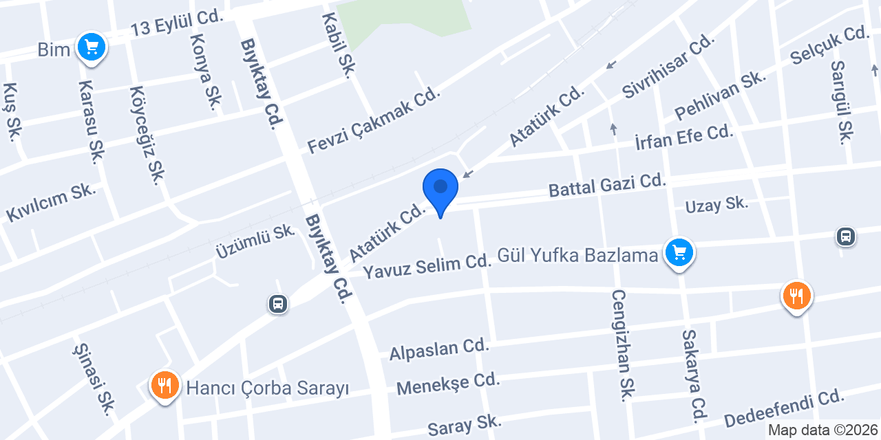 Elif Market konumu