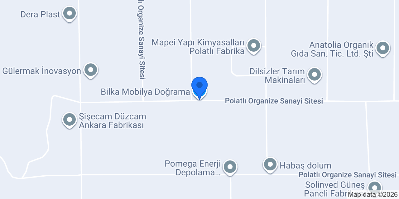 Bilka Mobilya Doğrama konumu