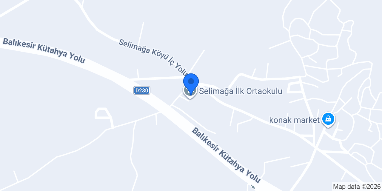 Selimağa İlk Ortaokulu konumu