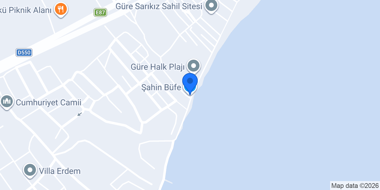Şahin Büfe konumu