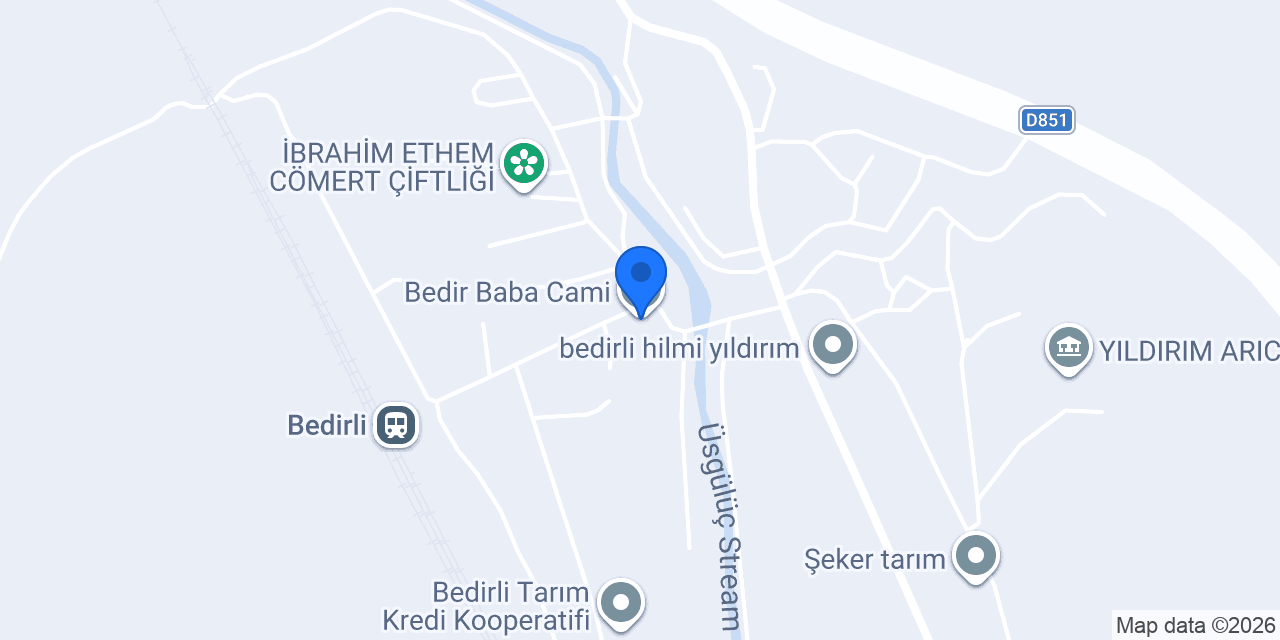 Bedir Baba Cami konumu