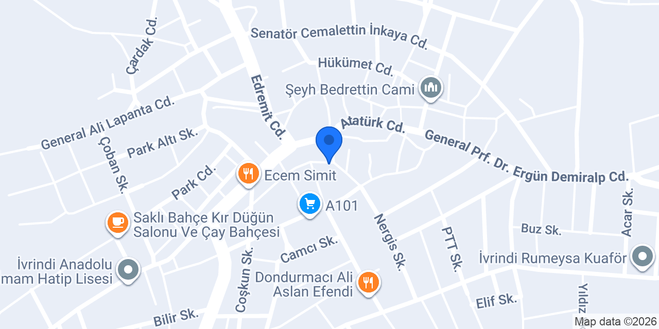 Açelya Cafe konumu