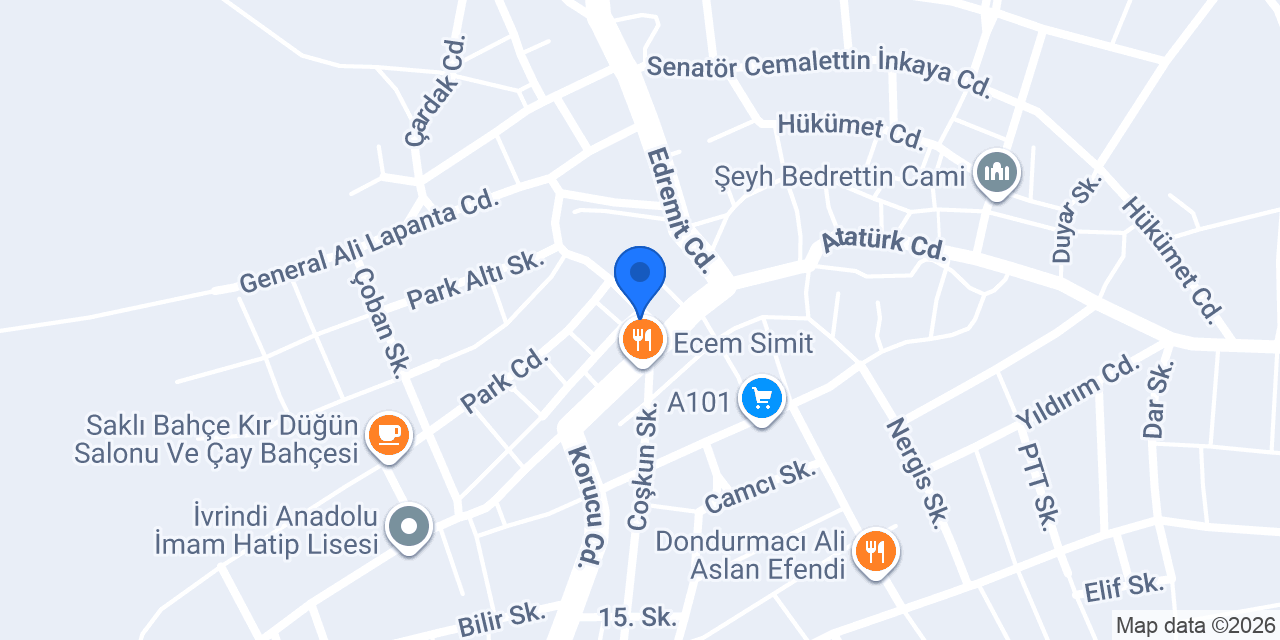 KÖŞEM ÇAYEVİ konumu