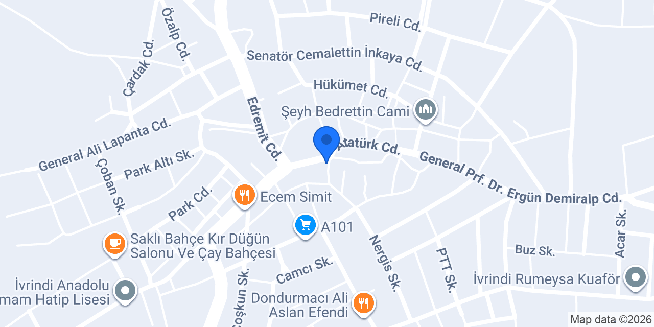 İvrindi Diş Kliniği konumu