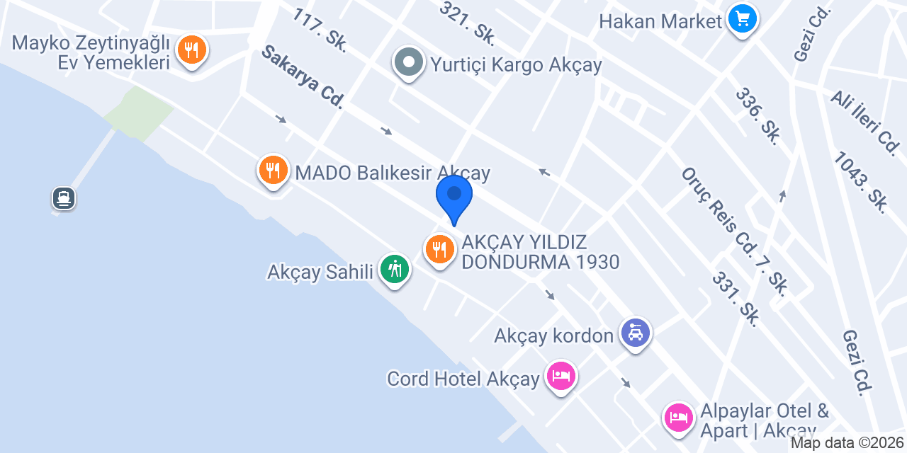 Uğur Veteriner Kliniği konumu