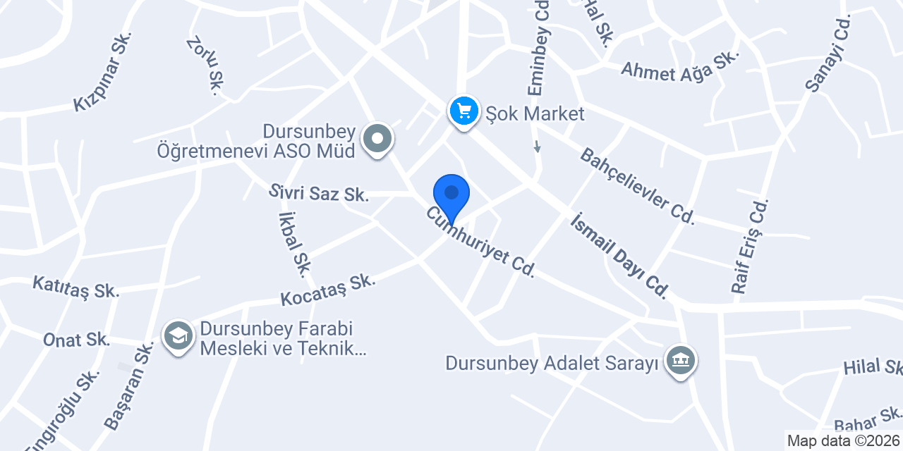 Dursunbey Askerlik Şubesi konumu
