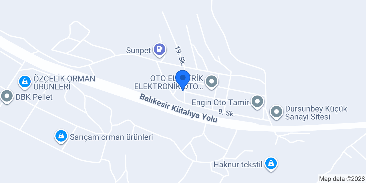 OTO MİLKUR konumu