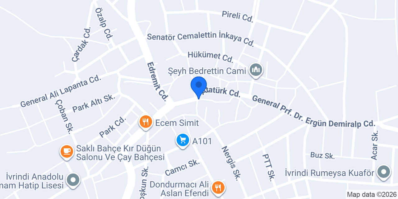Barutçuoğlu Hürm-ET Kasabı konumu