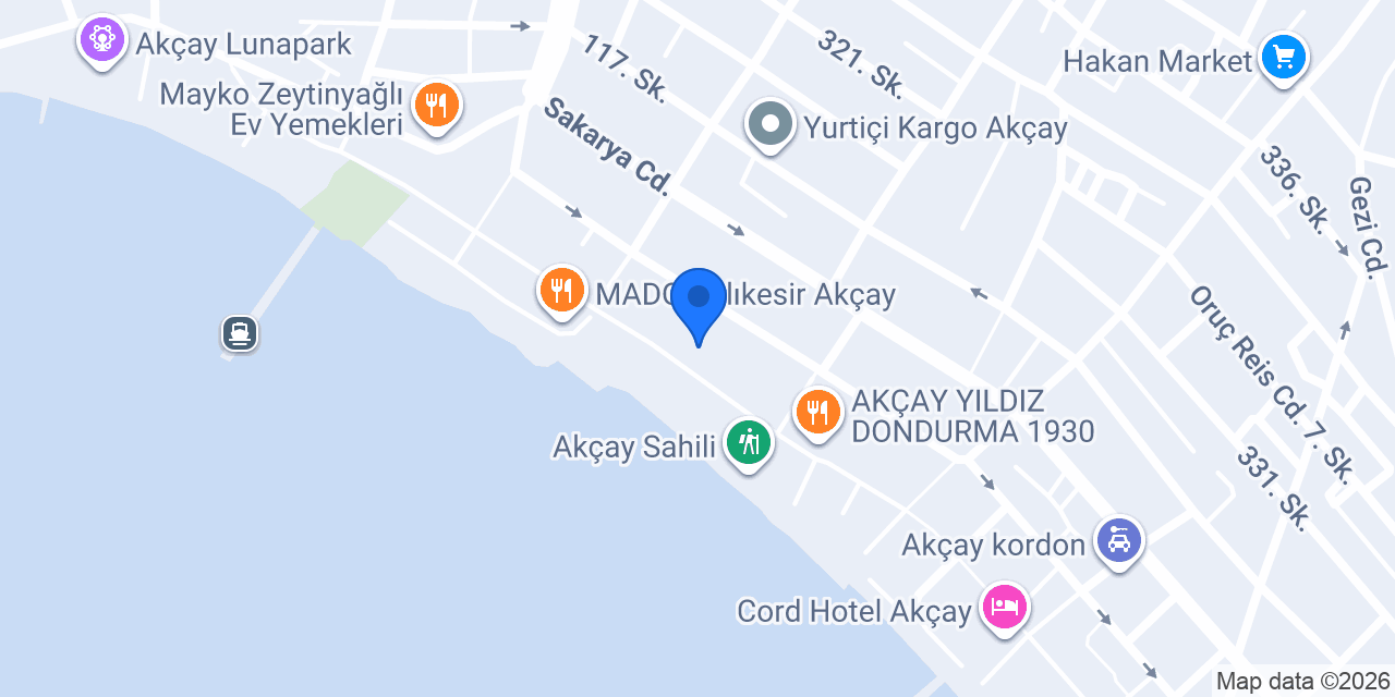 Akçay Kozmetik konumu