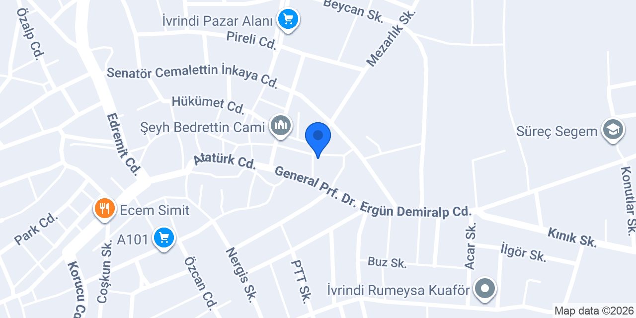 Kaptan Döner - İvrindi konumu