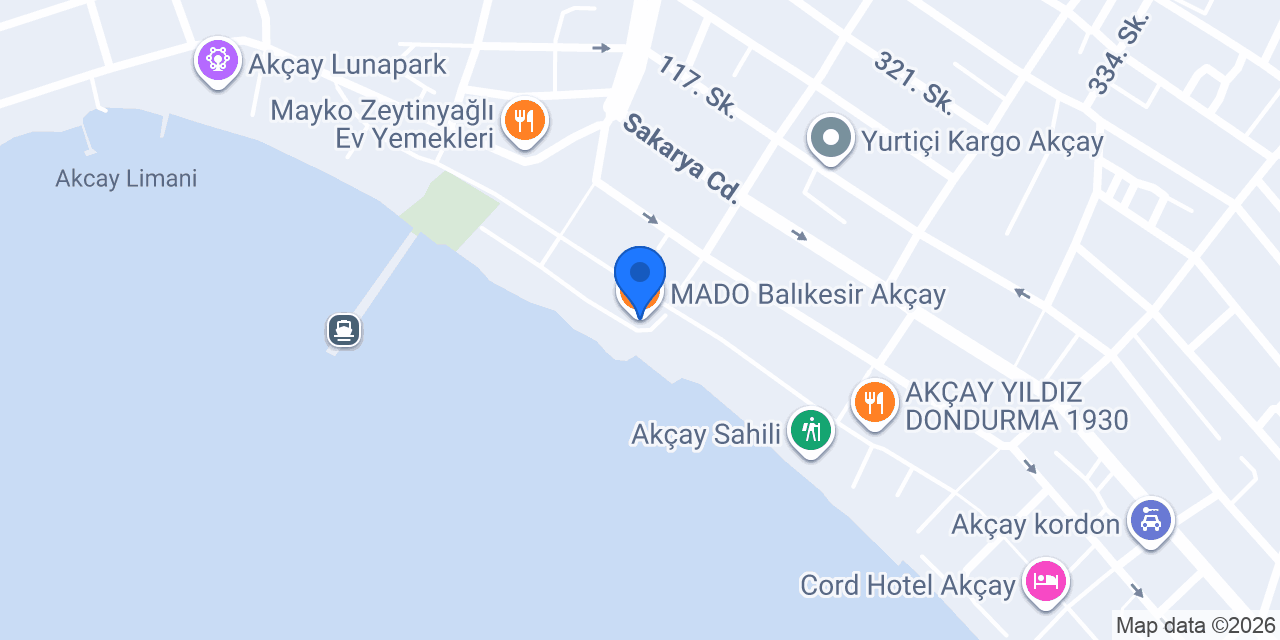MADO Balıkesir Akçay konumu