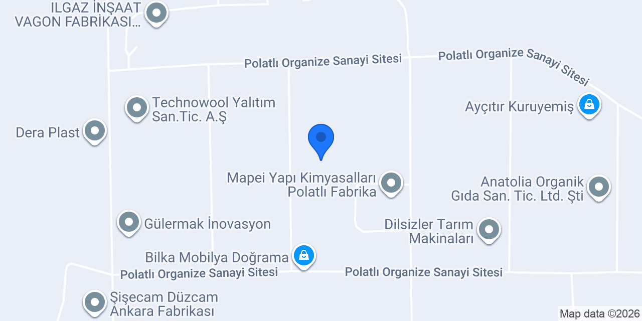 Kalori Isı Polatlı Fabrika konumu