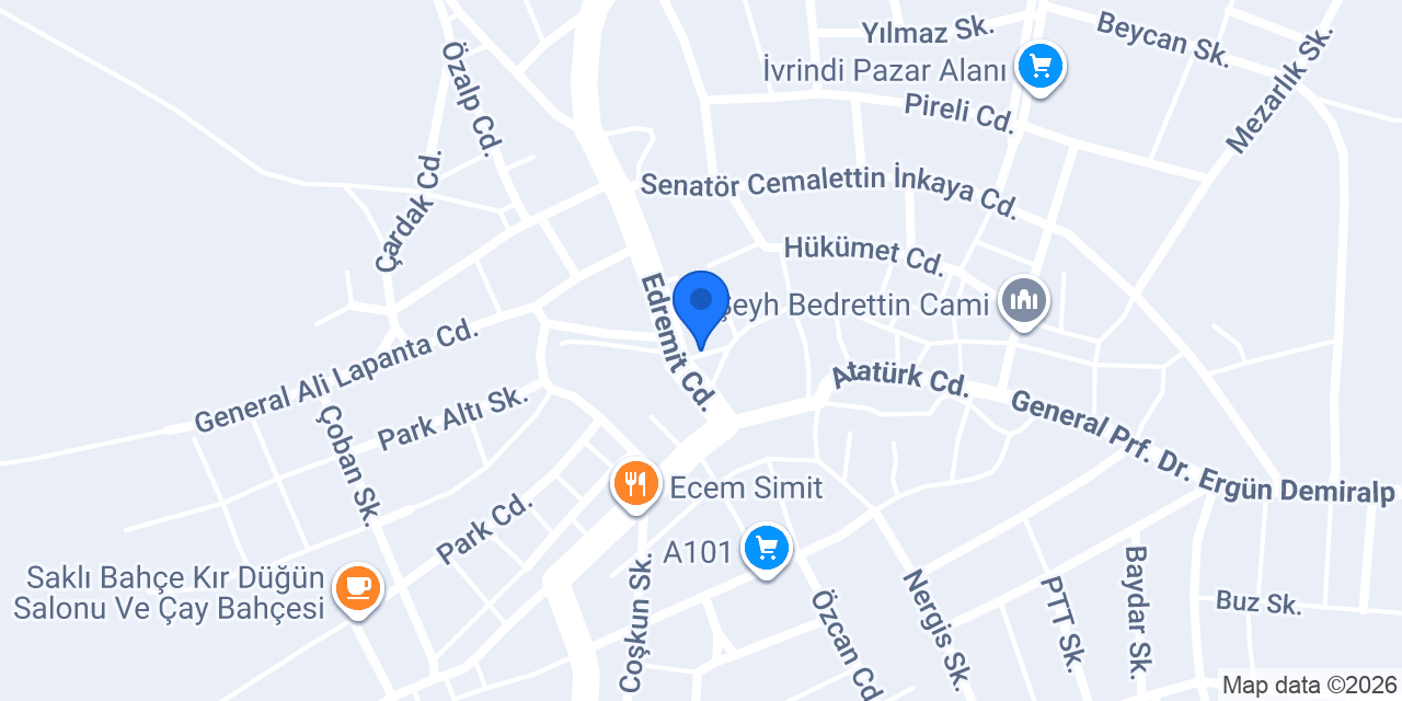 Aydın Pide Restoran İvrindi konumu
