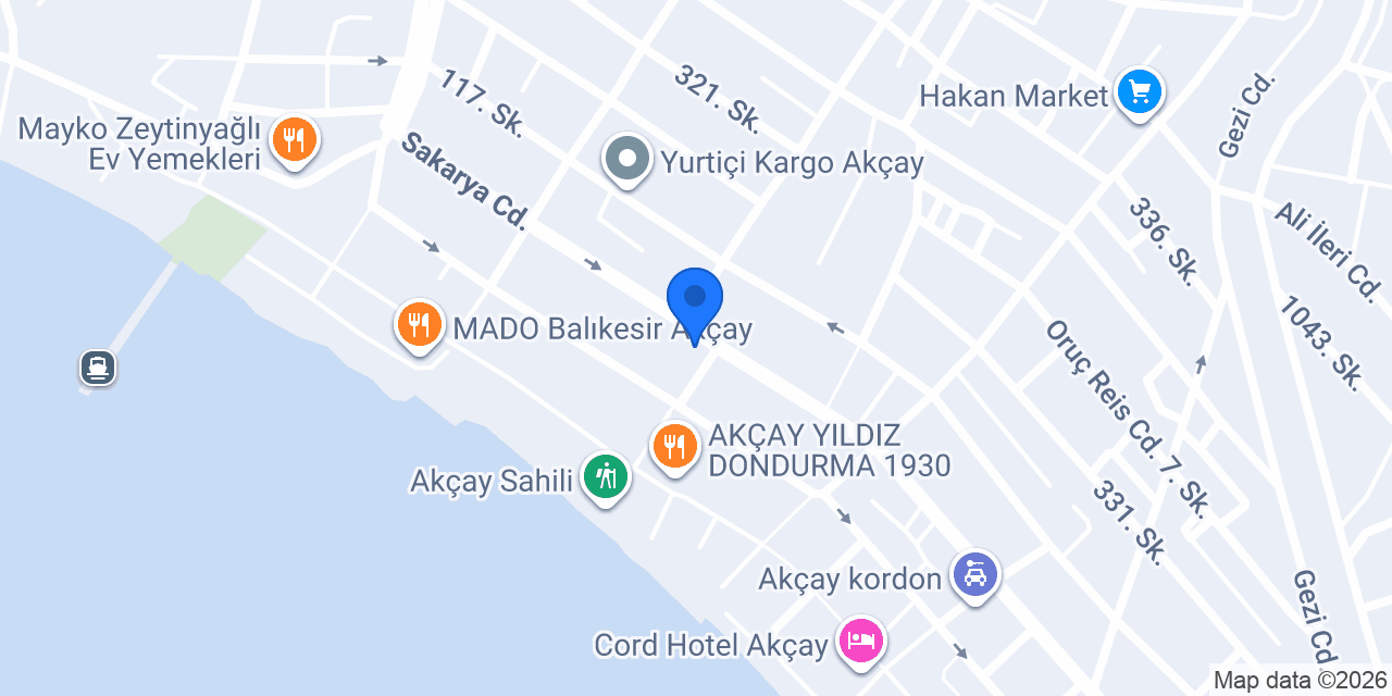 Kartopu Veteriner Kliniği konumu