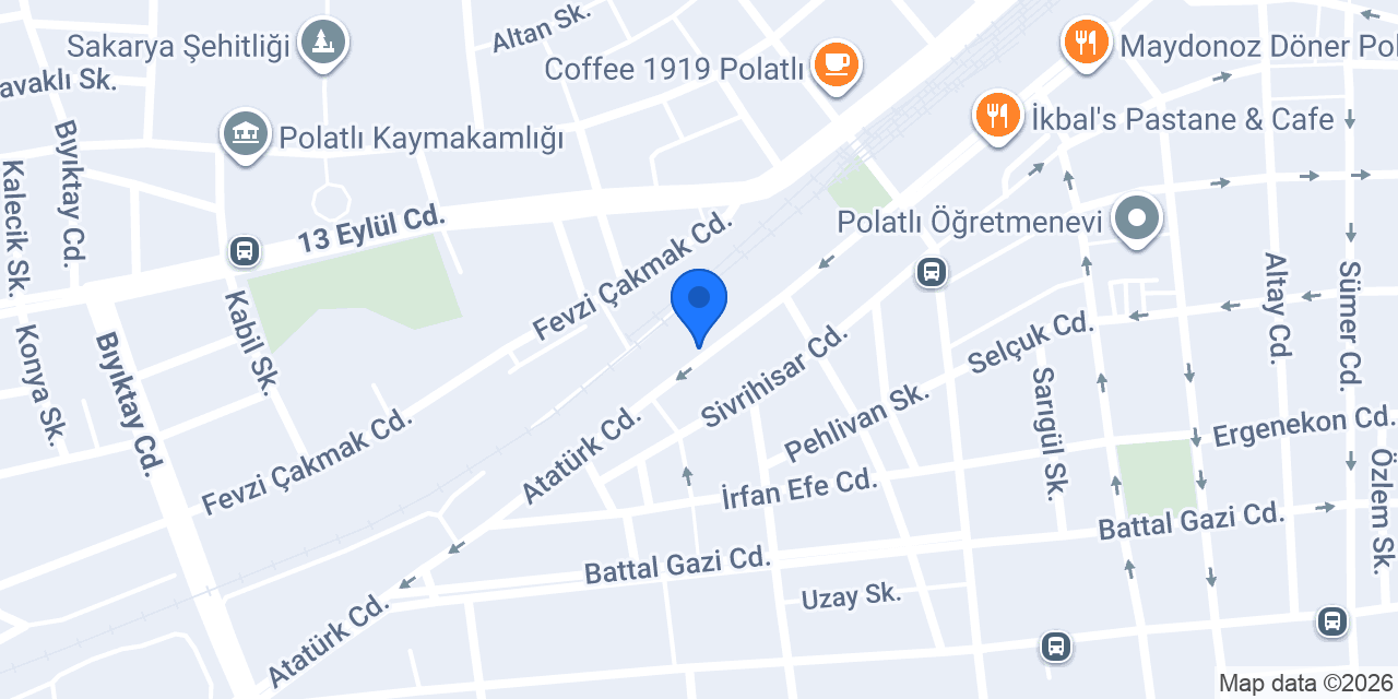 SİGORTACI KEDİ POLATLI ŞUBESİ konumu