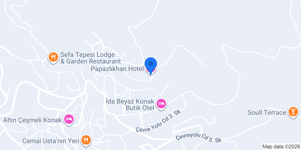 Papazlıkhan Hotel konumu