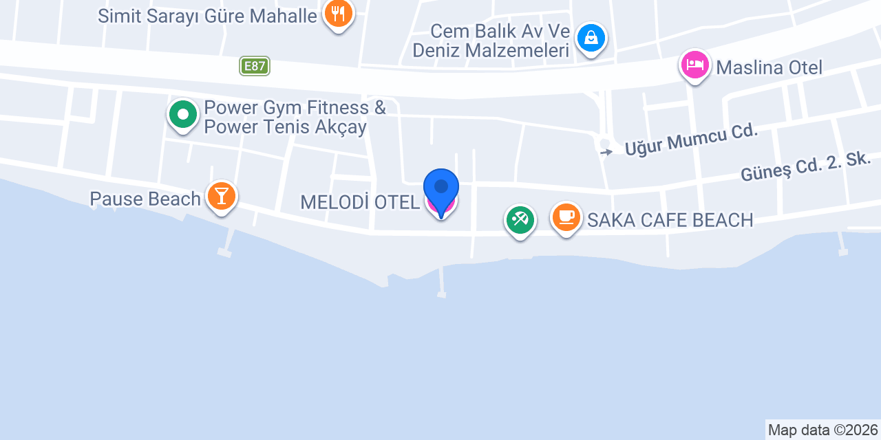 MELODİ OTEL konumu