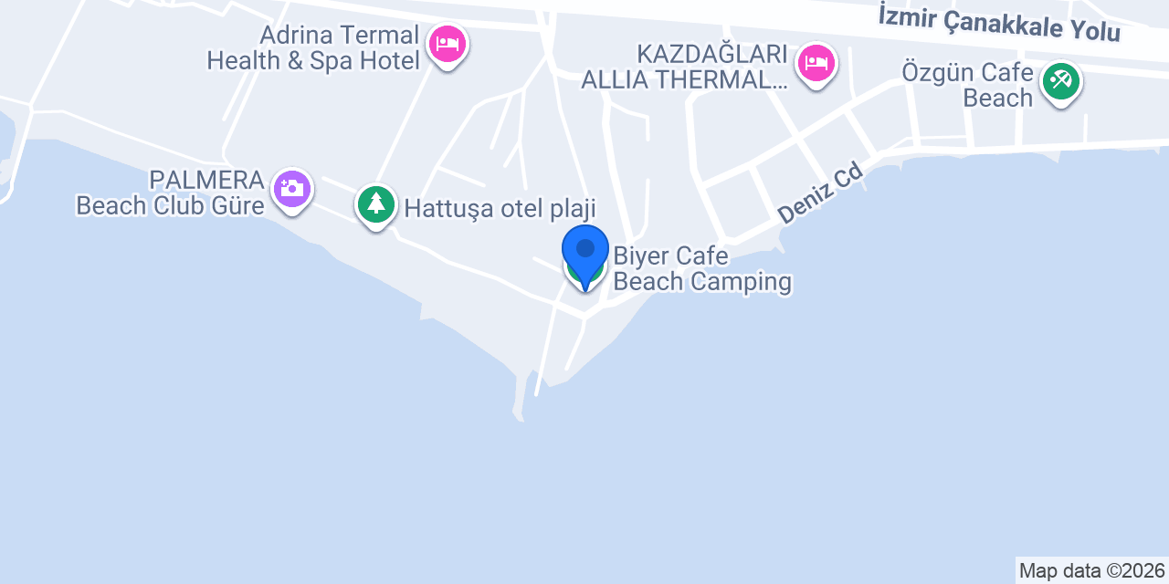 Biyer Cafe Beach Camping konumu