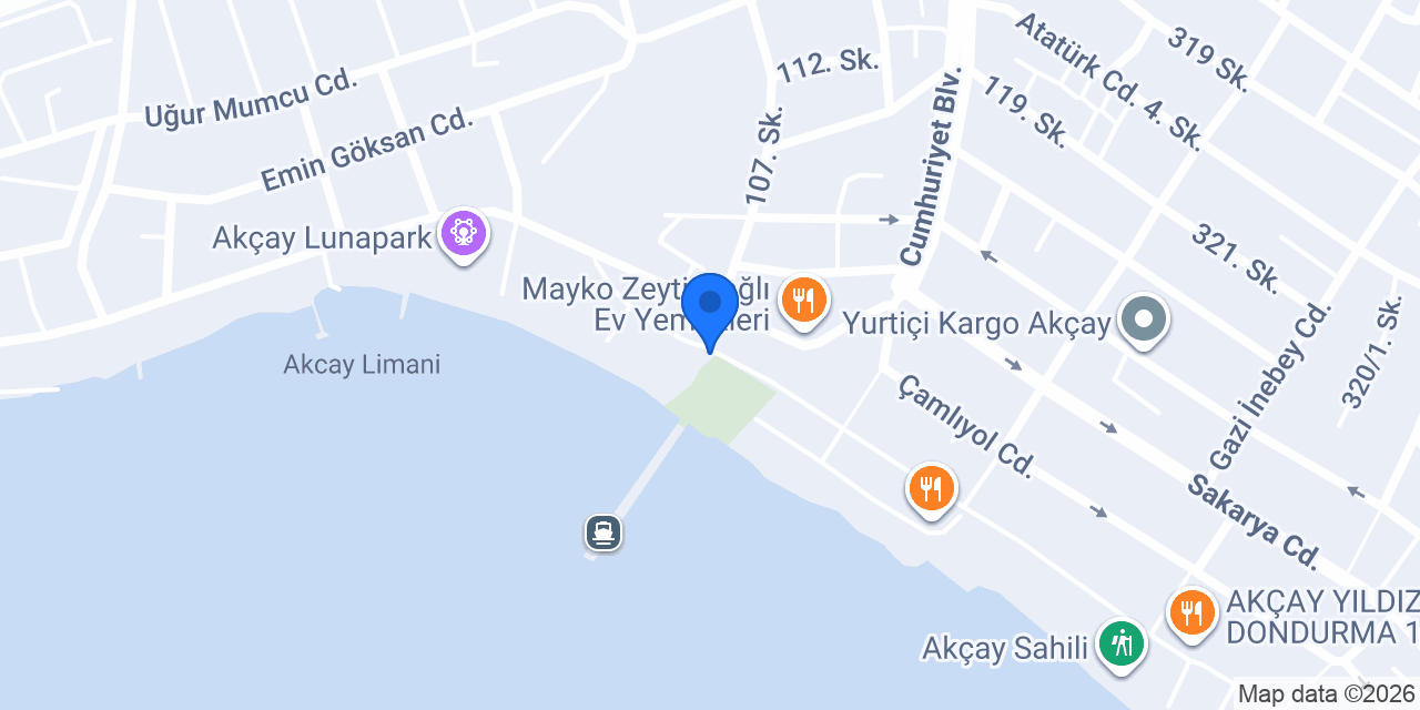 Akçay Roma Tadım Dondurma konumu