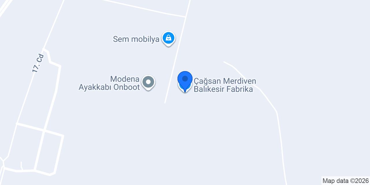 Çağsan Merdiven Balıkesir Fabrika konumu