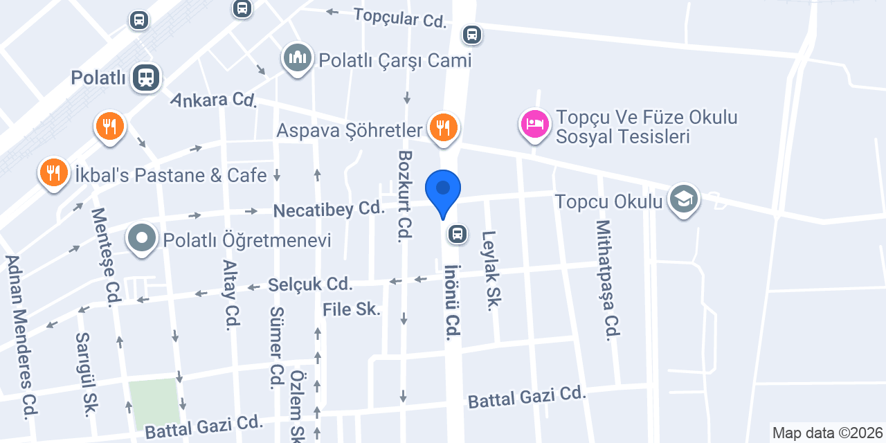 Aras Kargo Polatlı Şubesi konumu