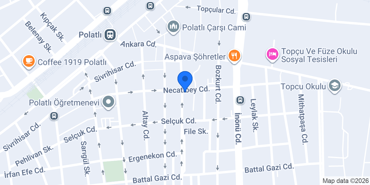 Akbank Polatli Şubesi konumu