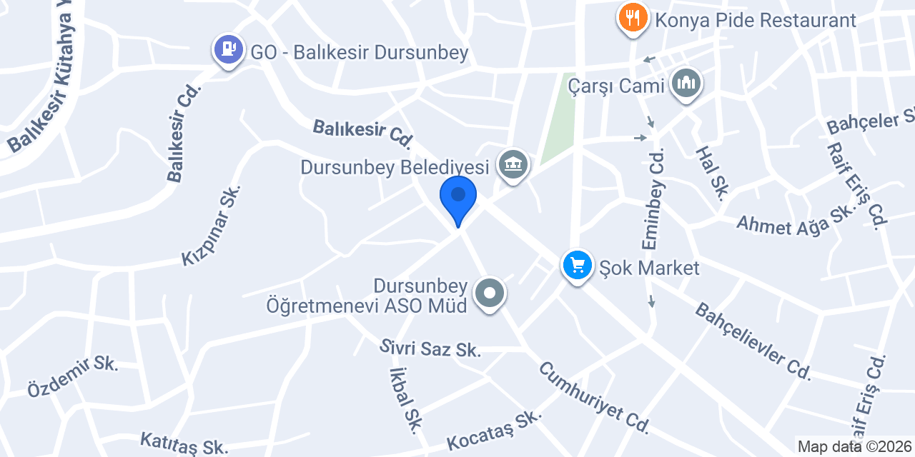 Durbal Ticaret konumu
