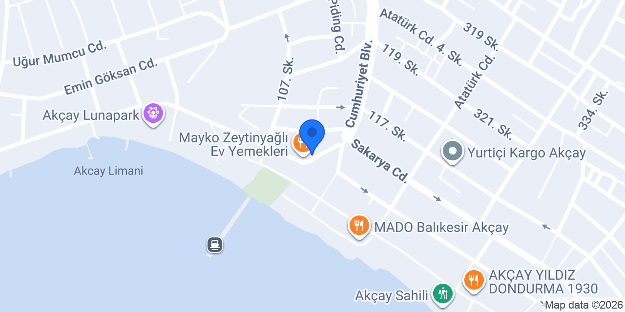 Yarin Pide & Kebap Evi konumu