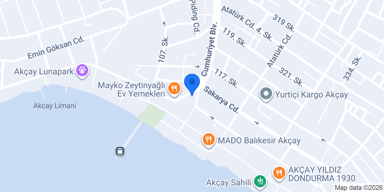 Akçay Taksi konumu