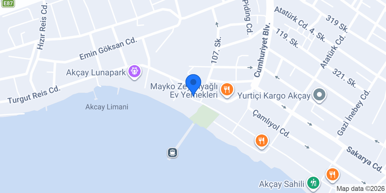 Yeşil Cafe&Bistro konumu
