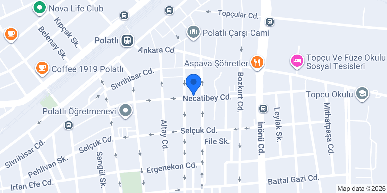 Polatlı İşitme Cihazları Merkezi konumu
