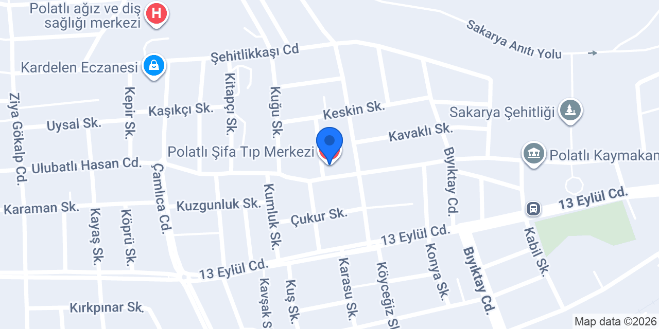 Polatlı Şifa Tıp Merkezi konumu