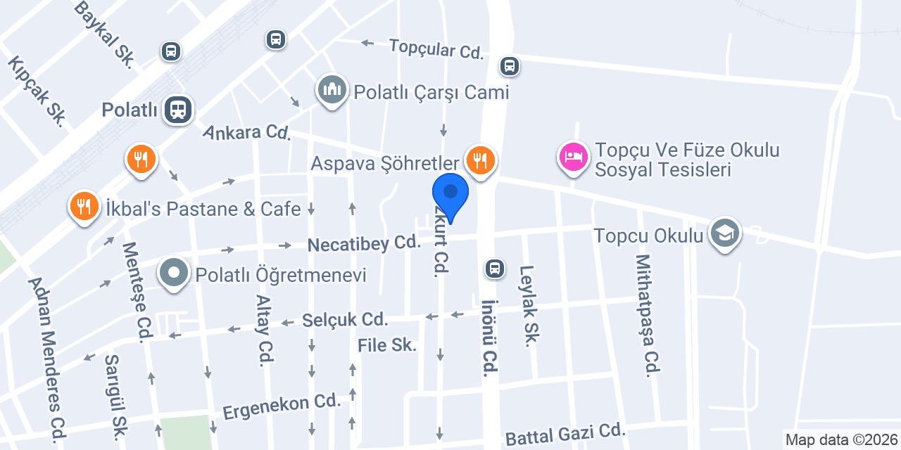 Temelli Minibüs Durağı konumu