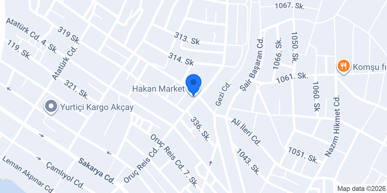 Hakan Market konumu