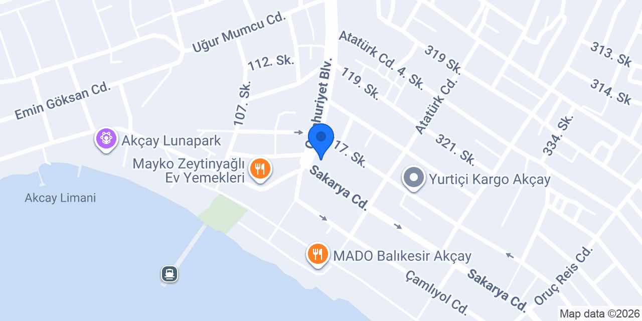 Ömür Restaurant Akçay konumu