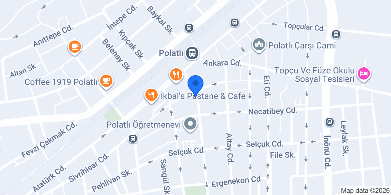 Hayat Kitabevi konumu