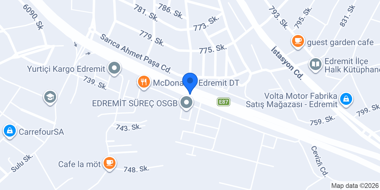 Çağdaş Otomotiv konumu