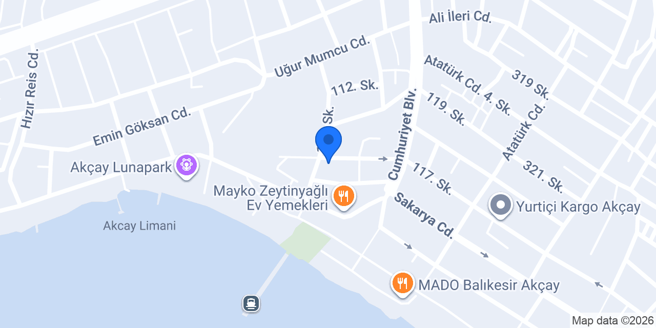 Akçay Belediyesi konumu