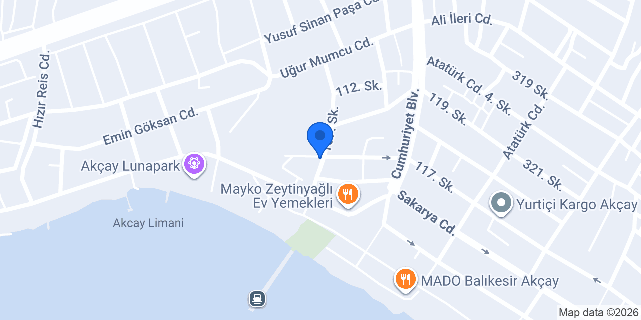 TCDD Akçay Eğitim ve Dinlenme Tesisleri konumu