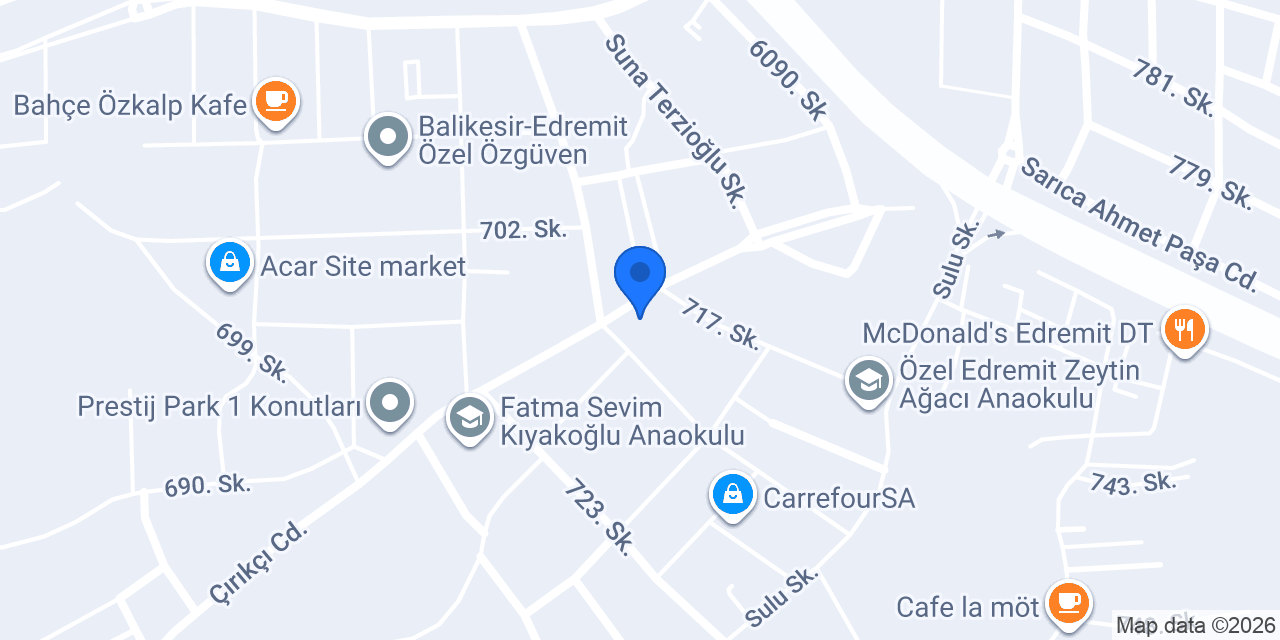 Çikrikçi Migros Jet konumu