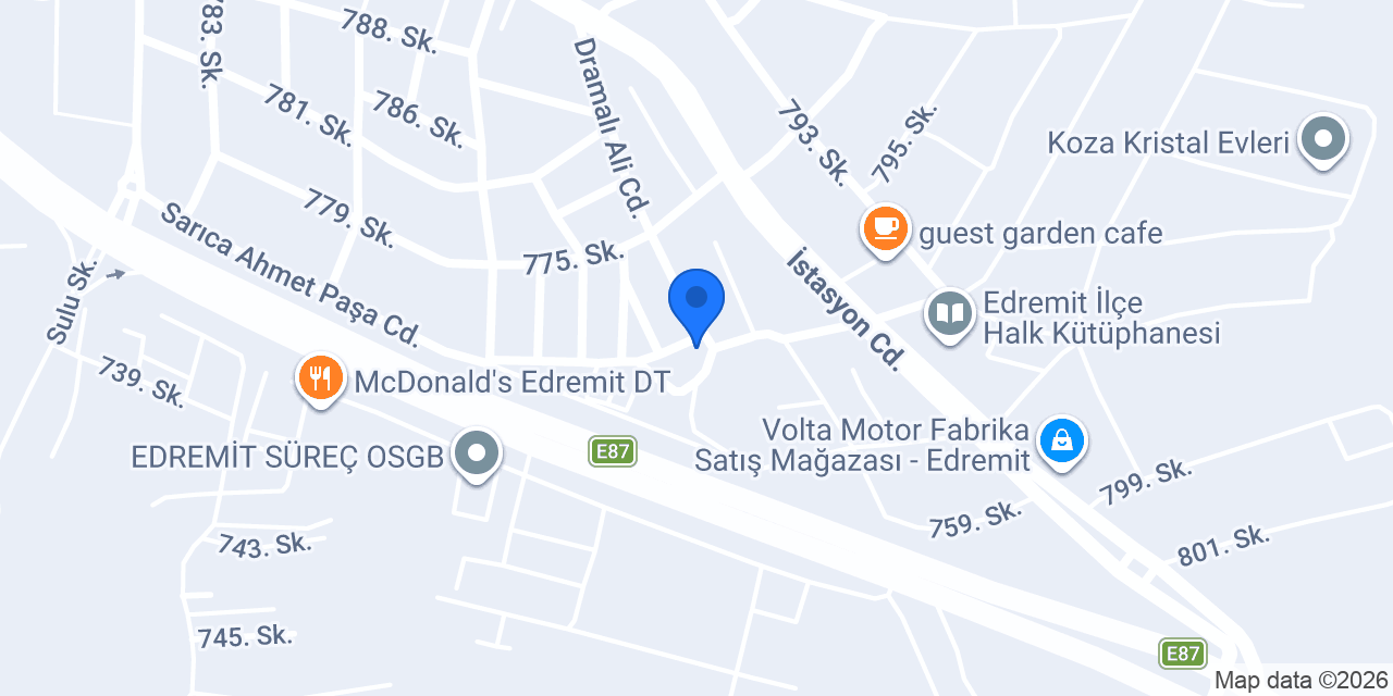 Çiçekli Bahçem konumu