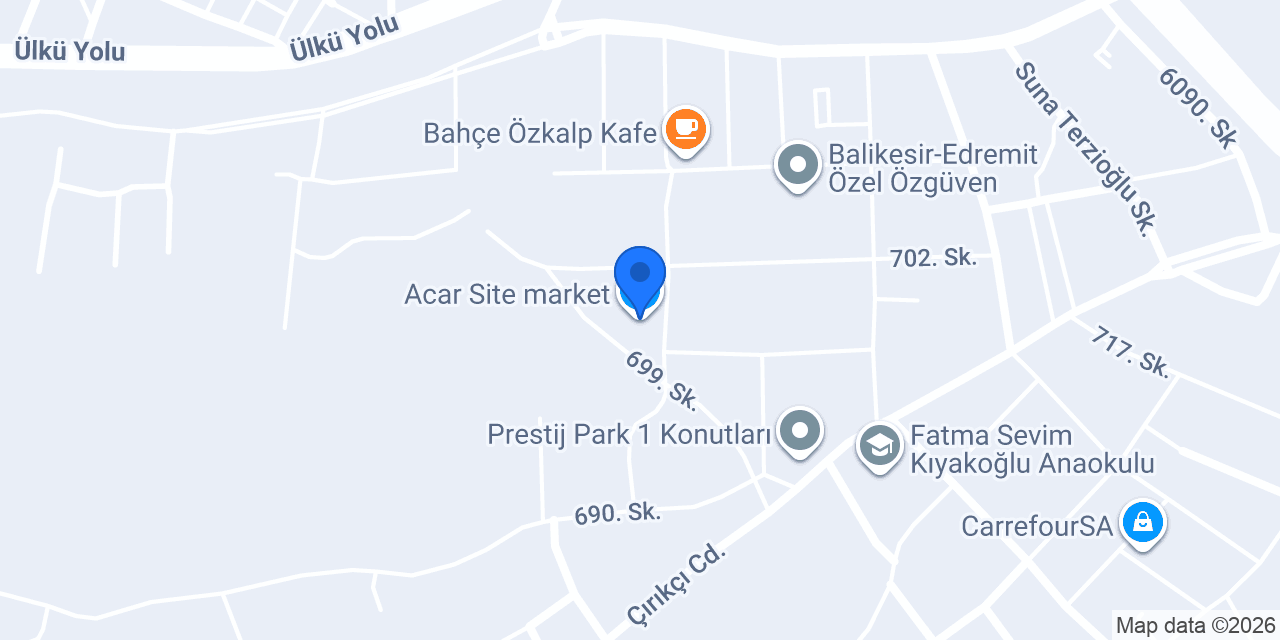 Acar Site market konumu