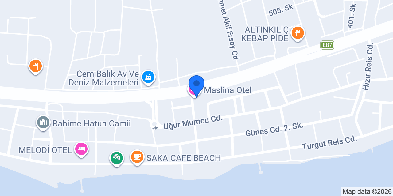 La Mer Otel konumu
