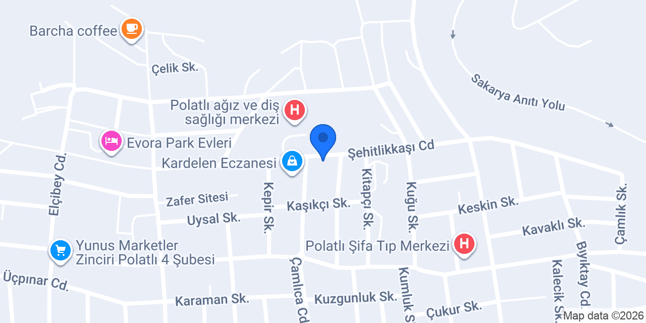 Babur pastanesi konumu
