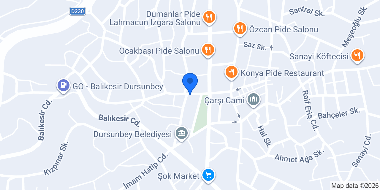 Kayabey Mobilya konumu