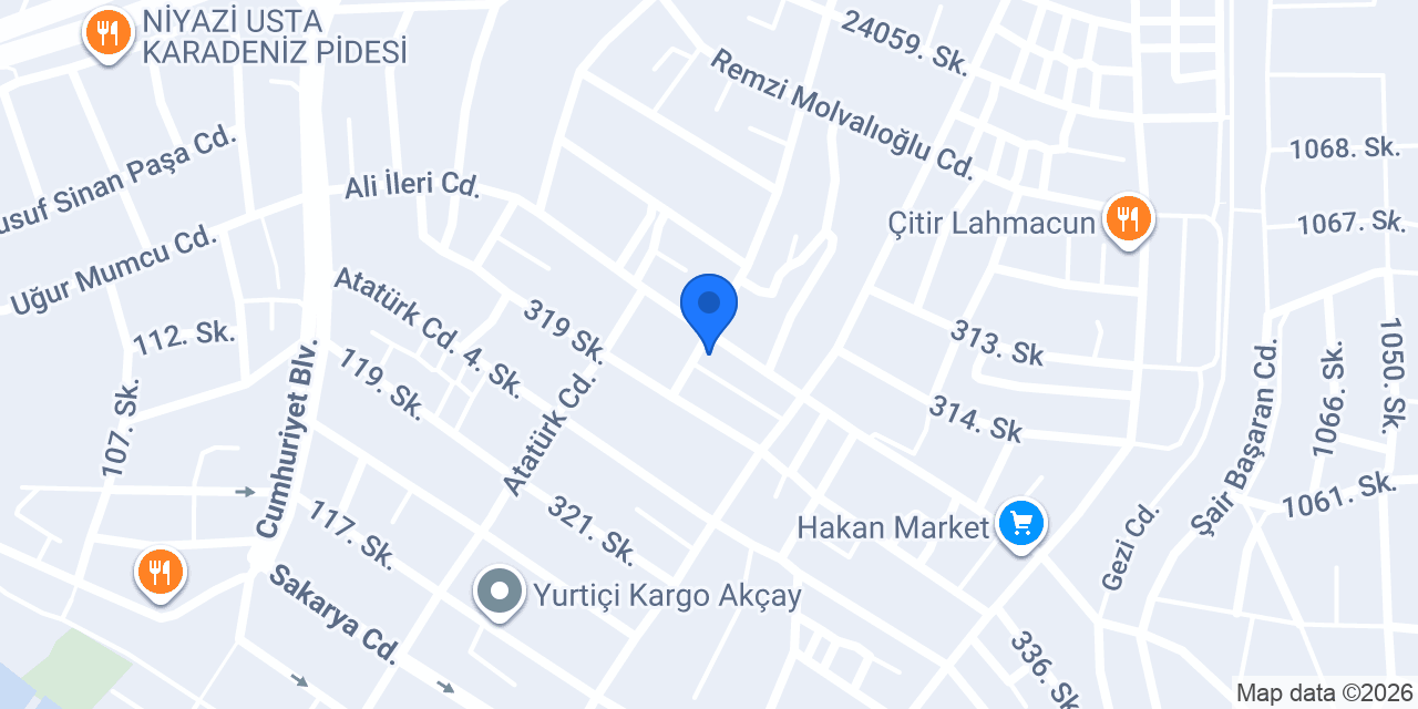 Şimşek Elektrik konumu