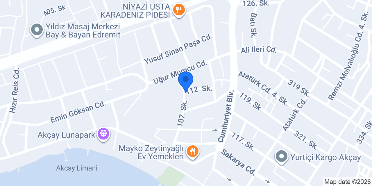 Eylül Market konumu