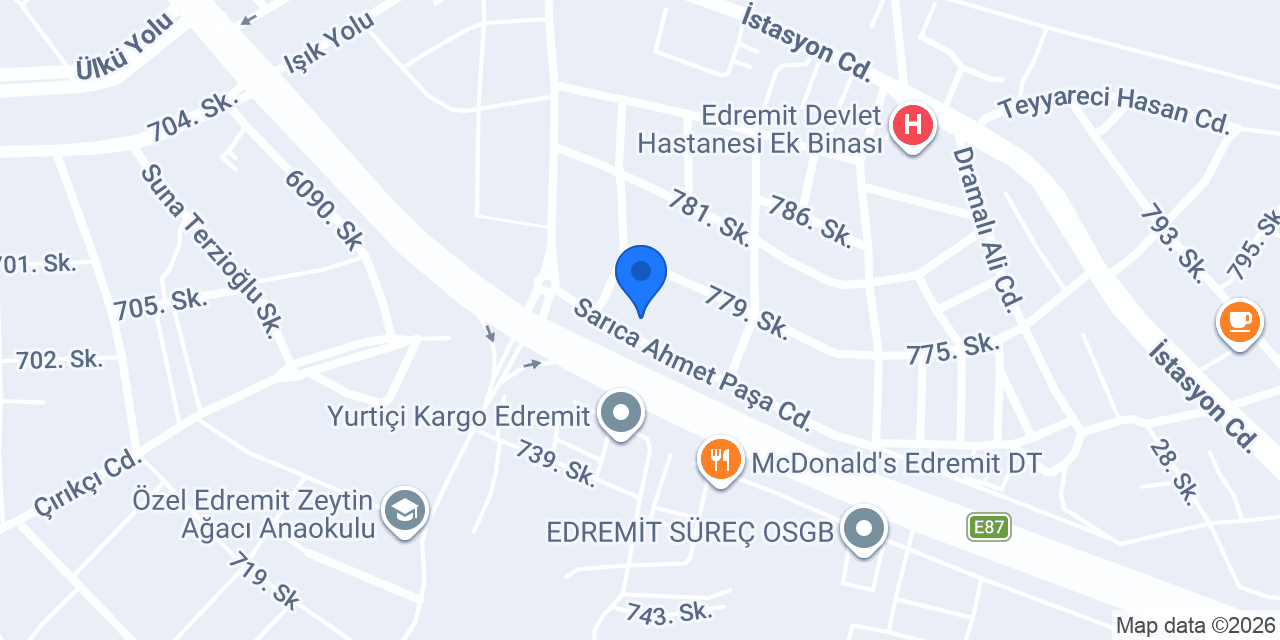 Edremit Cadde Döner (Gece Dönercisi) konumu