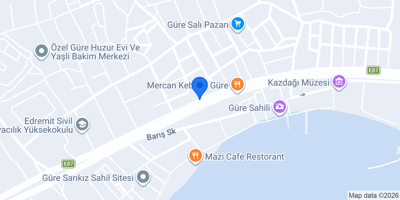 QUA GRANİTE EDREMİT konumu